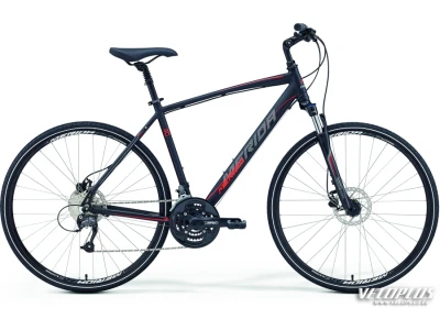 Polkupyörä Merida Crossway 40-D 48cm matta musta-punainen - harmaa