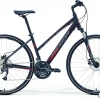 Bелосипед Merida Crossway 40-D 54cm Lady матовый черный-красный-серый thumbnail 1