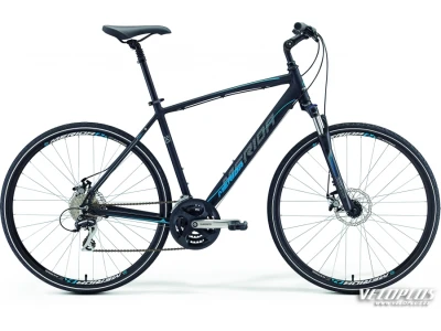 Polkupyörä Merida Crossway 20-Md 58cm matta musta-sininen-harmaa