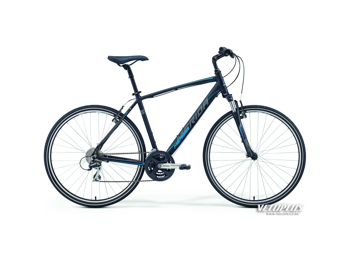 Polkupyörä Merida Crossway 20-V 44cm matta musta-sininen-harmaa