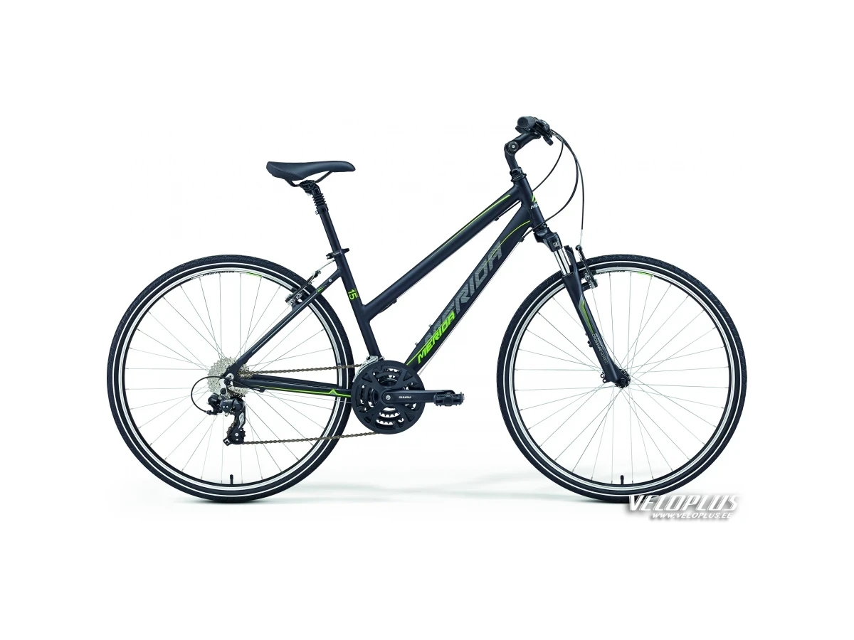 Bike Merida Crossway 15-V 57cm Lady matt black-green-grey