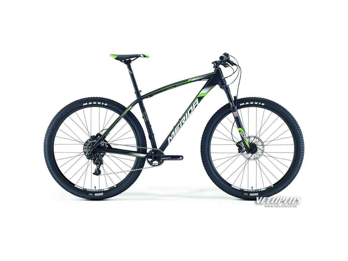 Bike Merida Big.Nine Team Issue 21" matt black-green-white