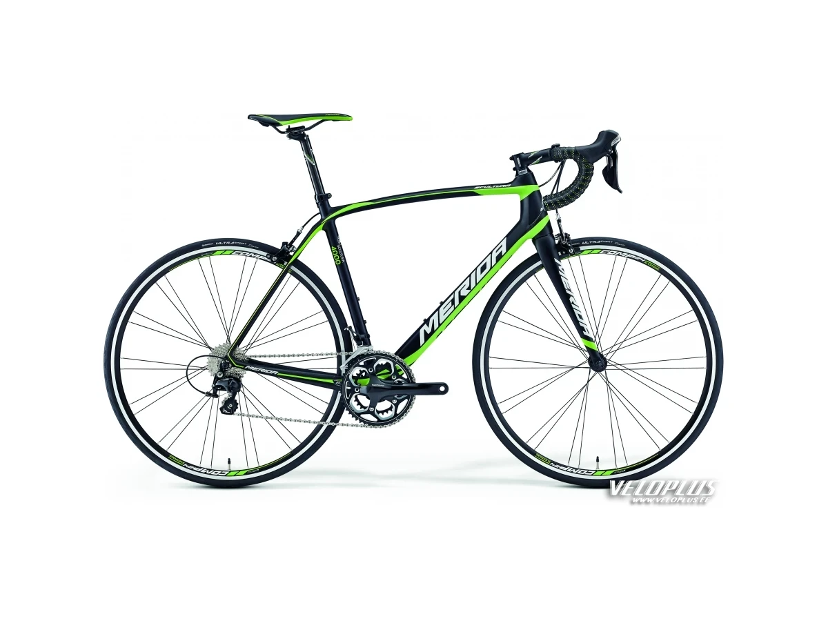 Bелосипед Merida Scultura 4000 XL(59cm) матовый черный-зеленый-белый