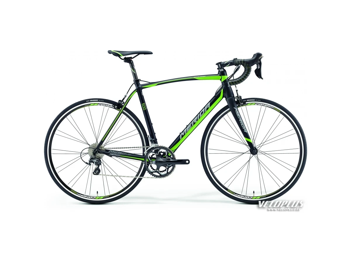 Bелосипед Merida Scultura 500 S-M(52cm) матовый черный-зеленый-серый