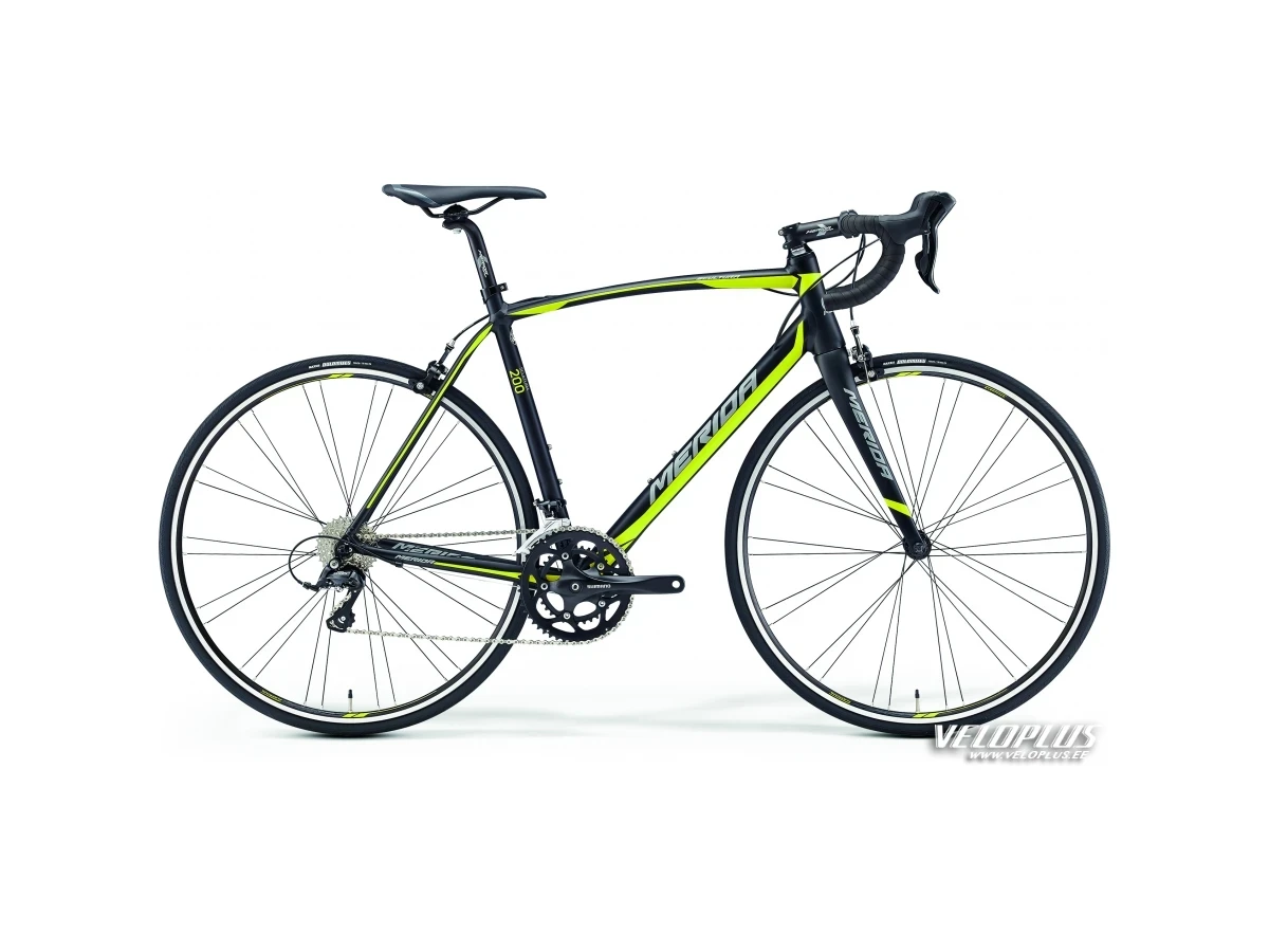 Polkupyörä Merida Scultura 200 M-L(54cm) matta musta-keltainen-harmaa