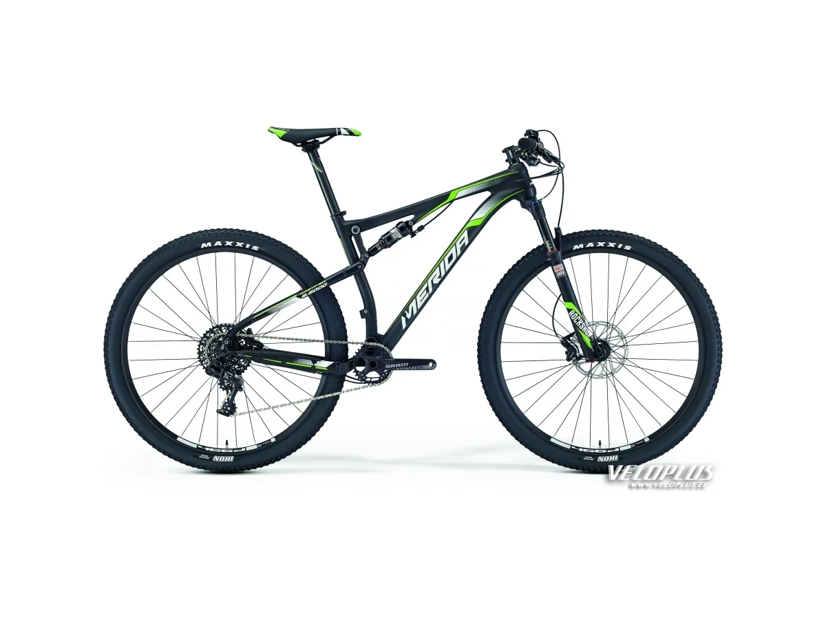 велосипед Merida Ninety-Six 9.6000 XL матовый углерод-зеленый-белый