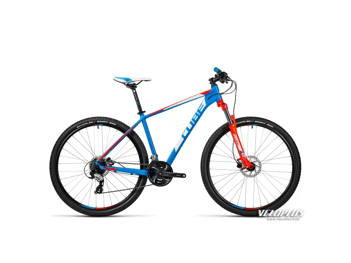 Ratas Cube Aim Pro 27,5 sinine-punane 16"