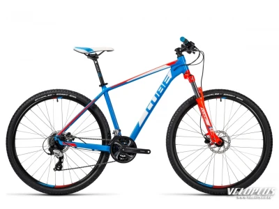 Ratas Cube Aim Pro 27,5 sinine-punane 16"