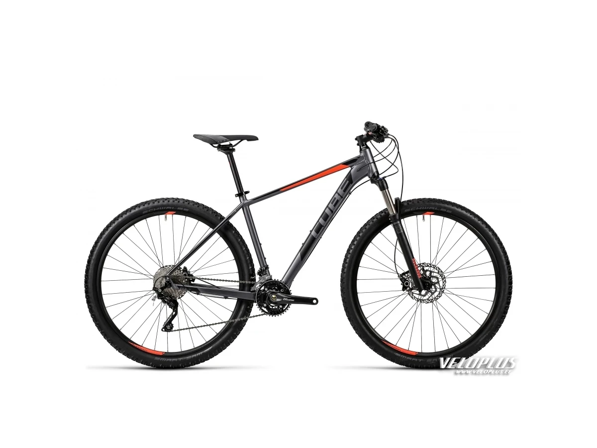 Bike Cube Attention SL grey´n´flashred 17"