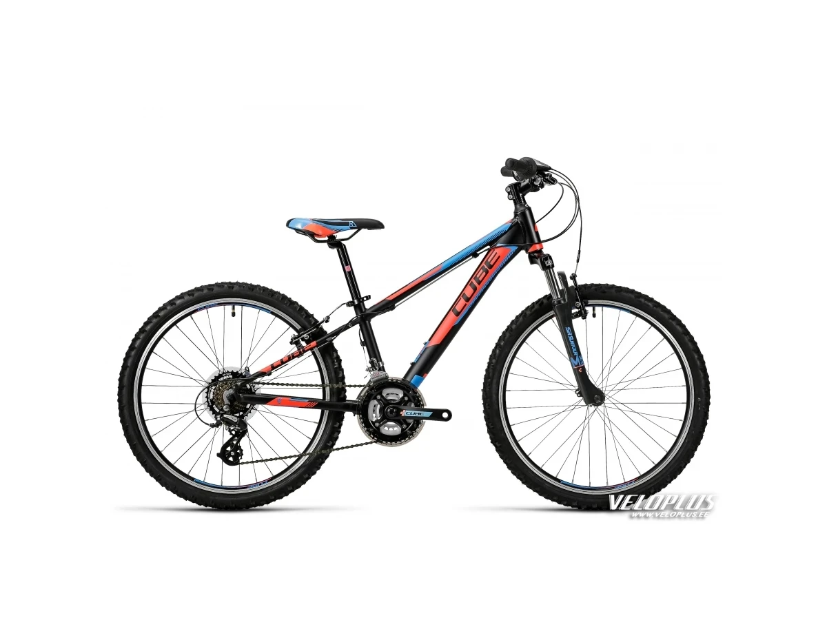 Ratas Cube Kid 240 must-punane-sinine 24"
