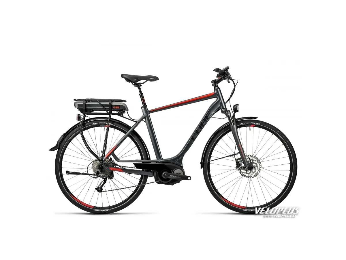 Bike Cube Touring Hybrid 400 grey-red 54 cm