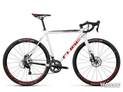 Ratas Cube Cross Race valge-punane 56cm