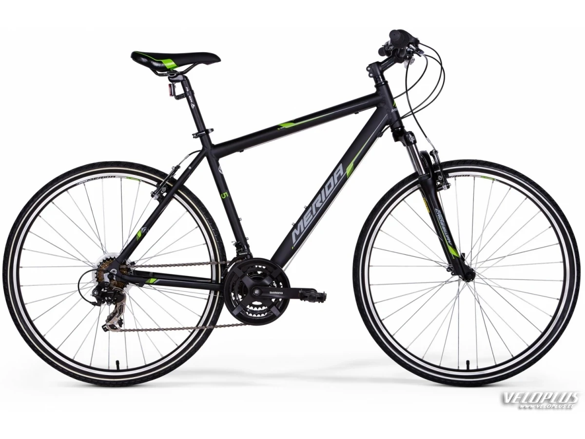 Bike Merida Crossway 5-V 55CM matt black-green