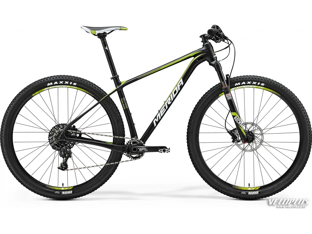 Bike Merida Big.Nine Team Issue 21" matt black-green-white