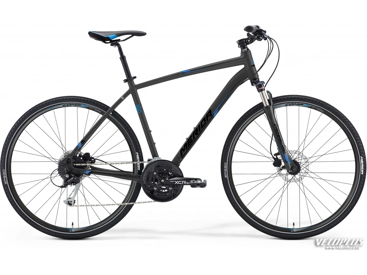 Ratas Merida Crossway 100 58cm matt antratsiit-sinine-must