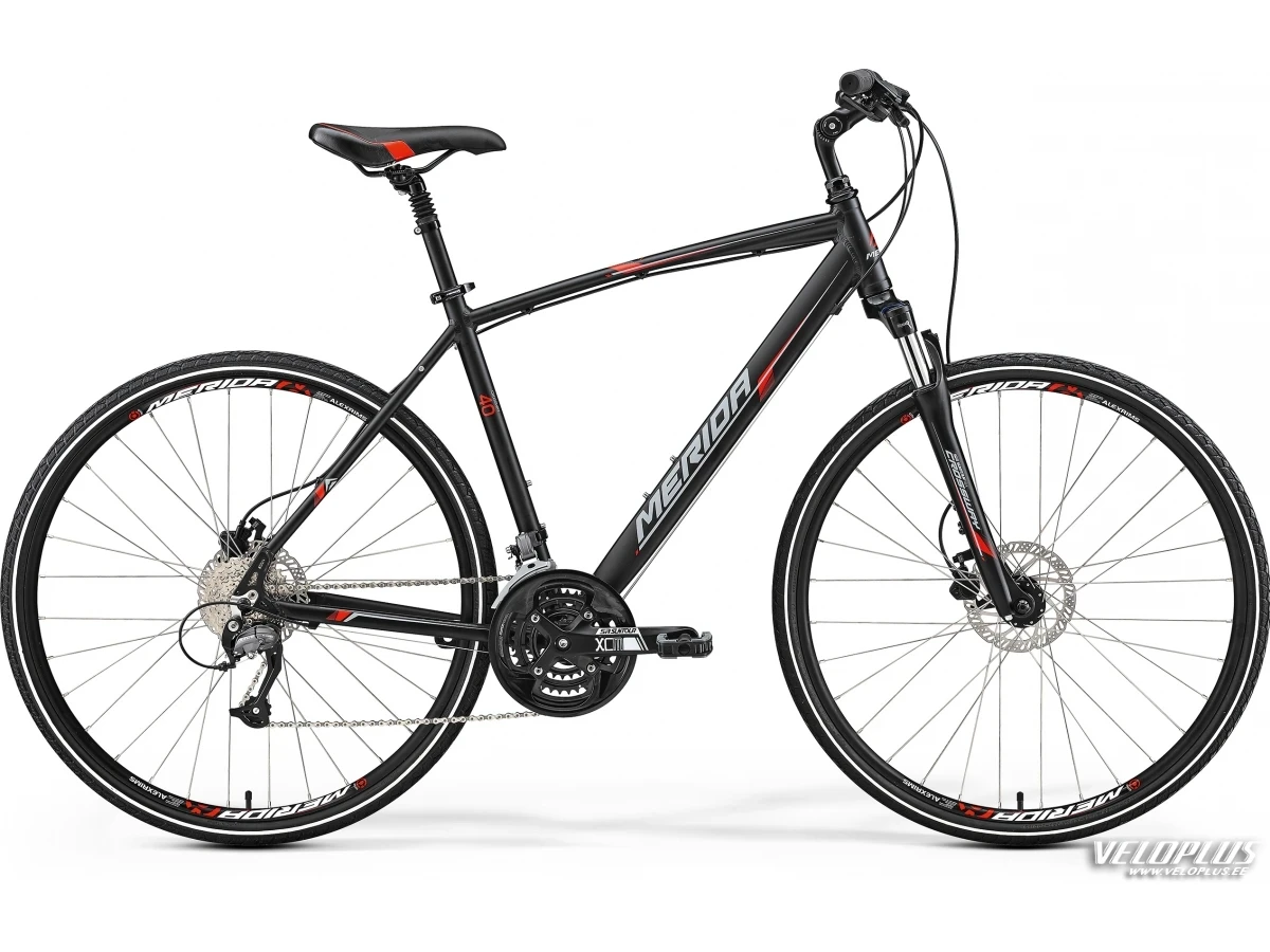 Ratas Merida Crossway 40-D 44cm matt must-punane-hall