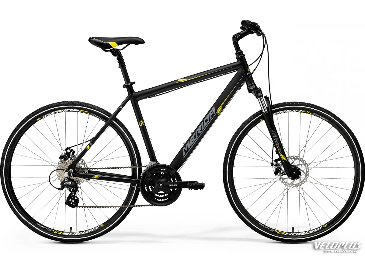 Bike Merida Crossway 15-MD 48cm matt black-yellow-grey