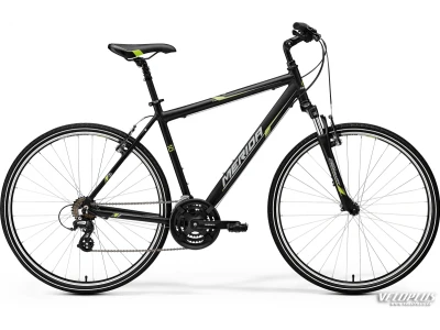 Bike Merida Crossway 10-V 46cm matt black-green-grey