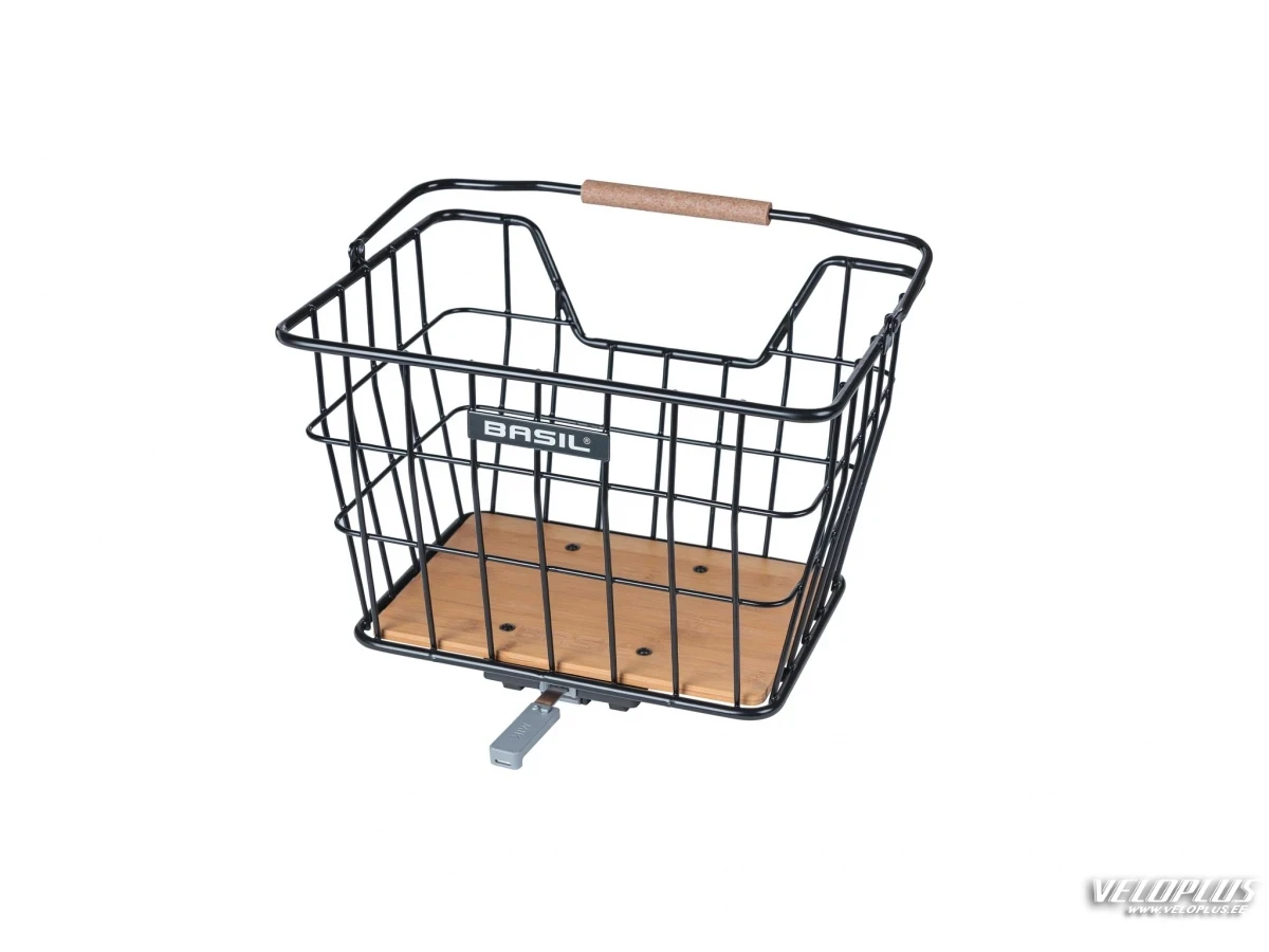 Bike basket BASIL NORLAND 23L MIK black to carrier