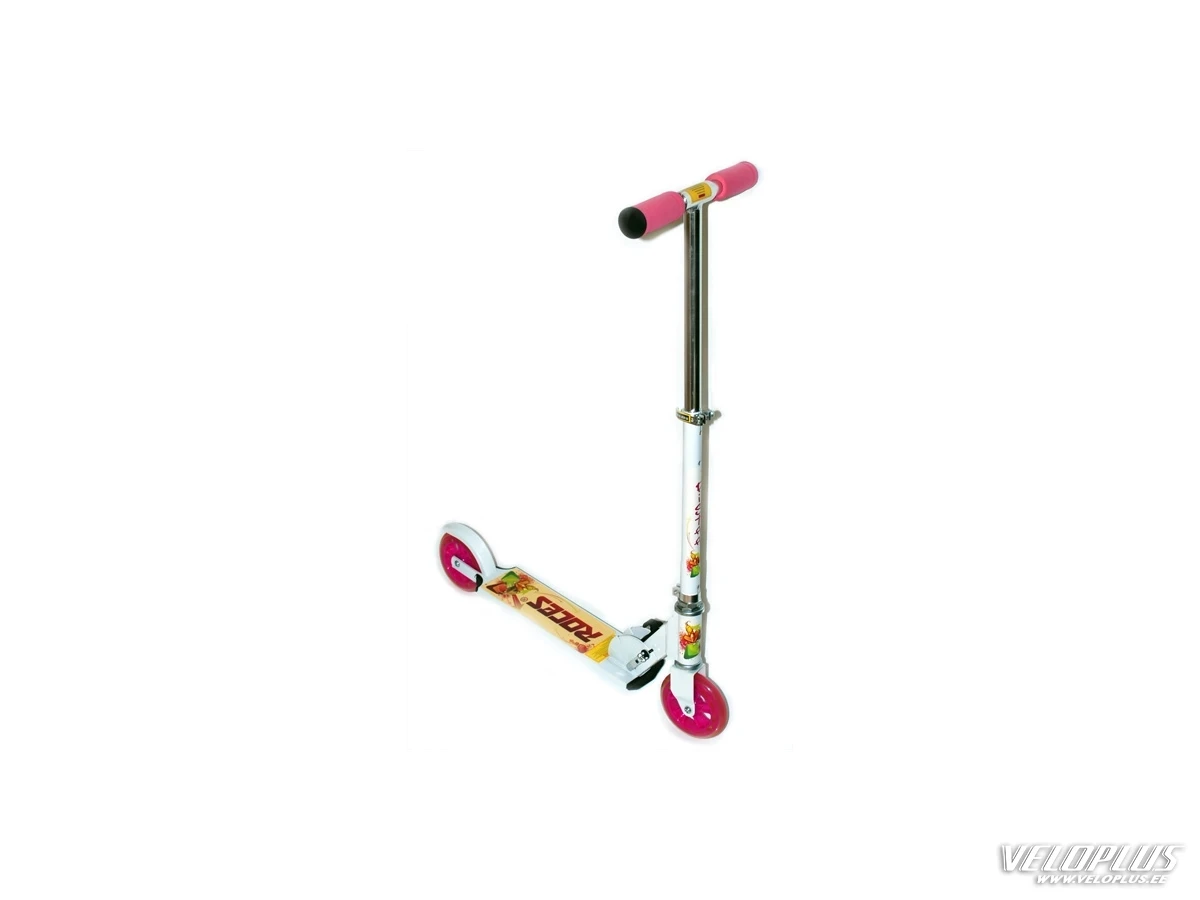 Tõukeratas Roces Alu Scooter 125 valge-roosa