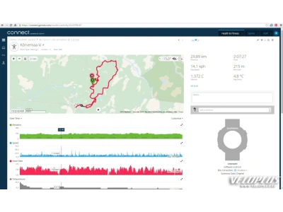 GPS spordikell Garmin Forerunner 235 must/punane