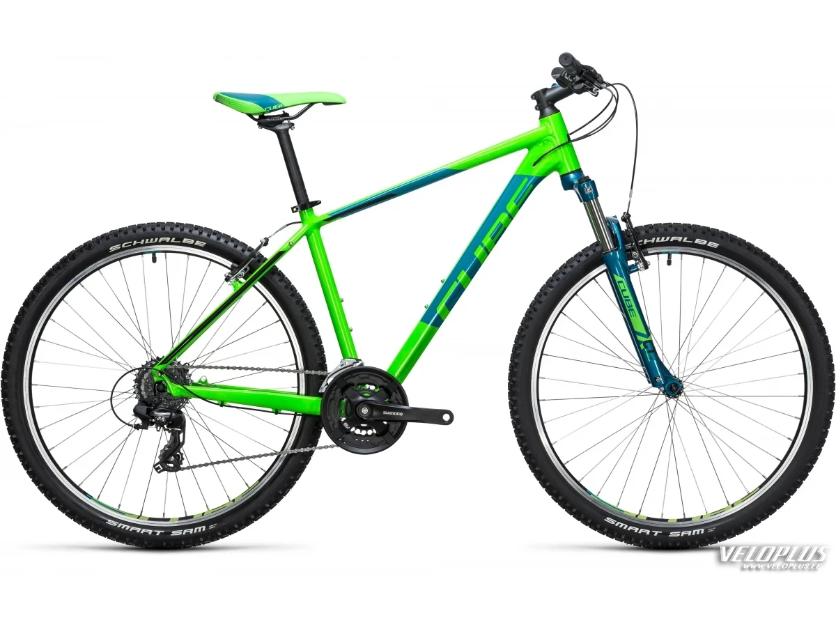 Ratas Cube Aim 27.5 roheline-sinine 16"