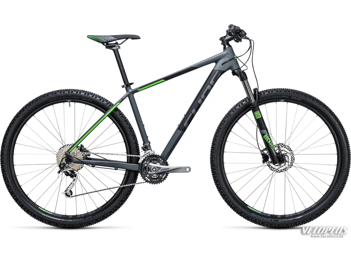 Bike Cube Analog darkgrey´n´green 17"