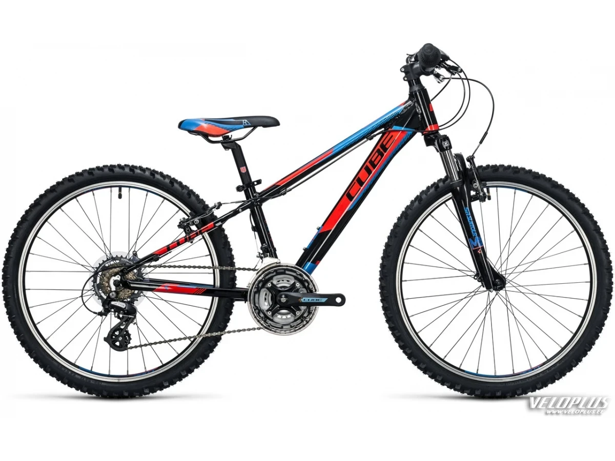 Bike Cube Kid 240 black´n´flashred´n´blue 24"