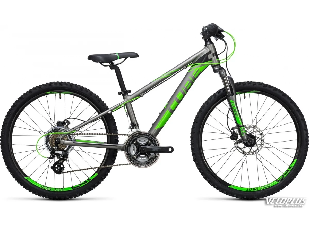 Bike Cube Kid 240 Disc grey´n´flashgreen 24