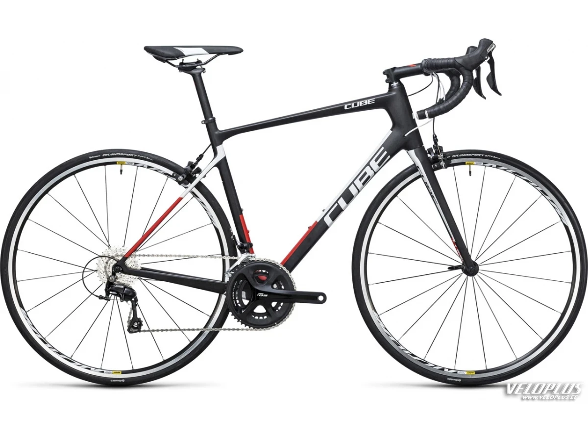 Ratas Cube Attain GTC carbon-punane 53 cm