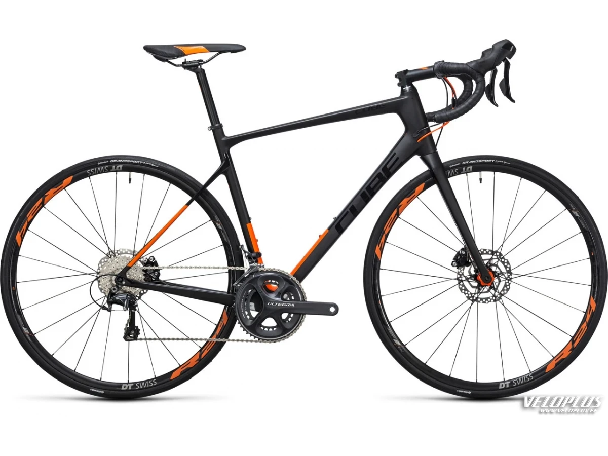 Ratas Cube Attain GTC SL Disc carbon-oranž 58 cm