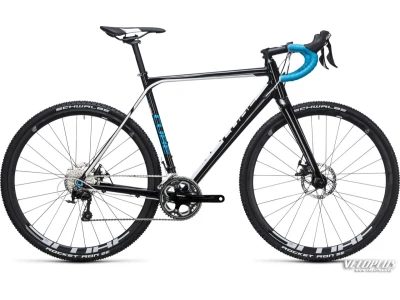Ratas Cube Cross Race must-valge 61 cm