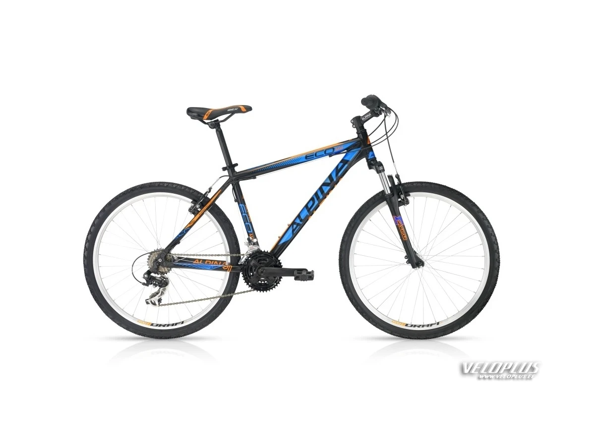 Ratas ALPINA ECO M10 sinine-oranž 19,5"