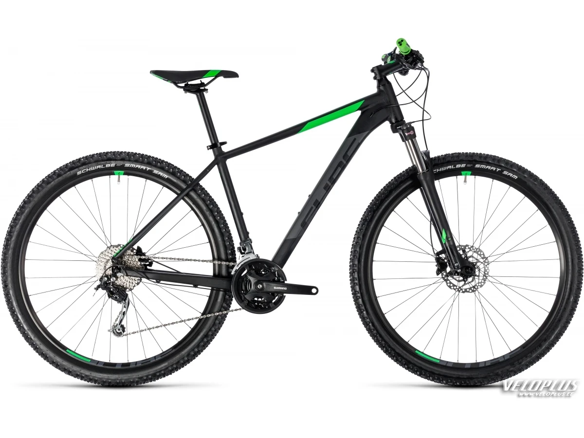 Bike Cube Aim SL black´n´flashgreen 17"