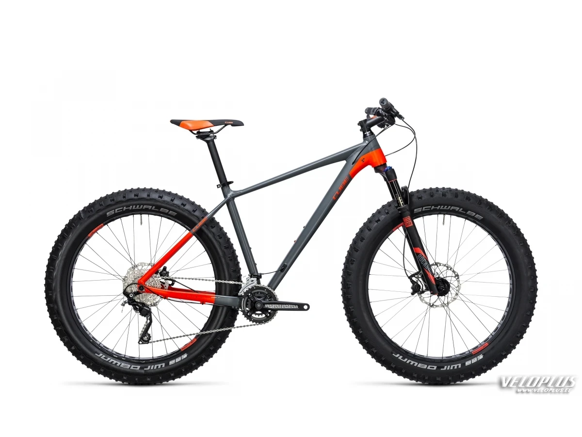 Fatbike Cube Nutrail hall-punane 17" 2018