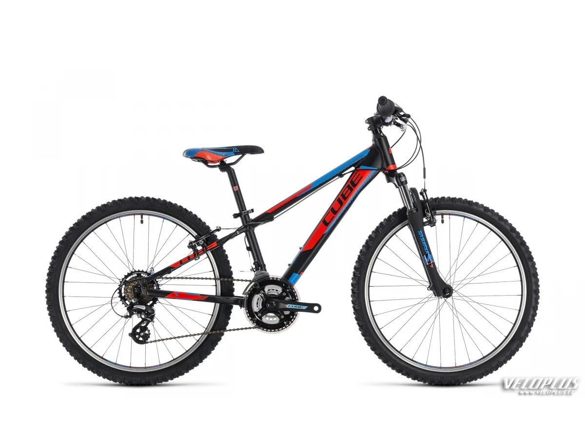 Ratas Cube Kid 240 must-punane-sinine 24"