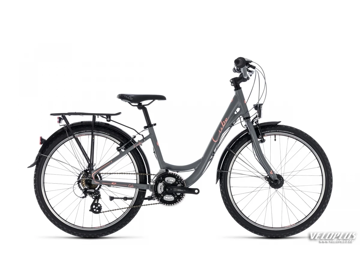 Bike Cube Kid 240 Street girl grey´n´coral 24"