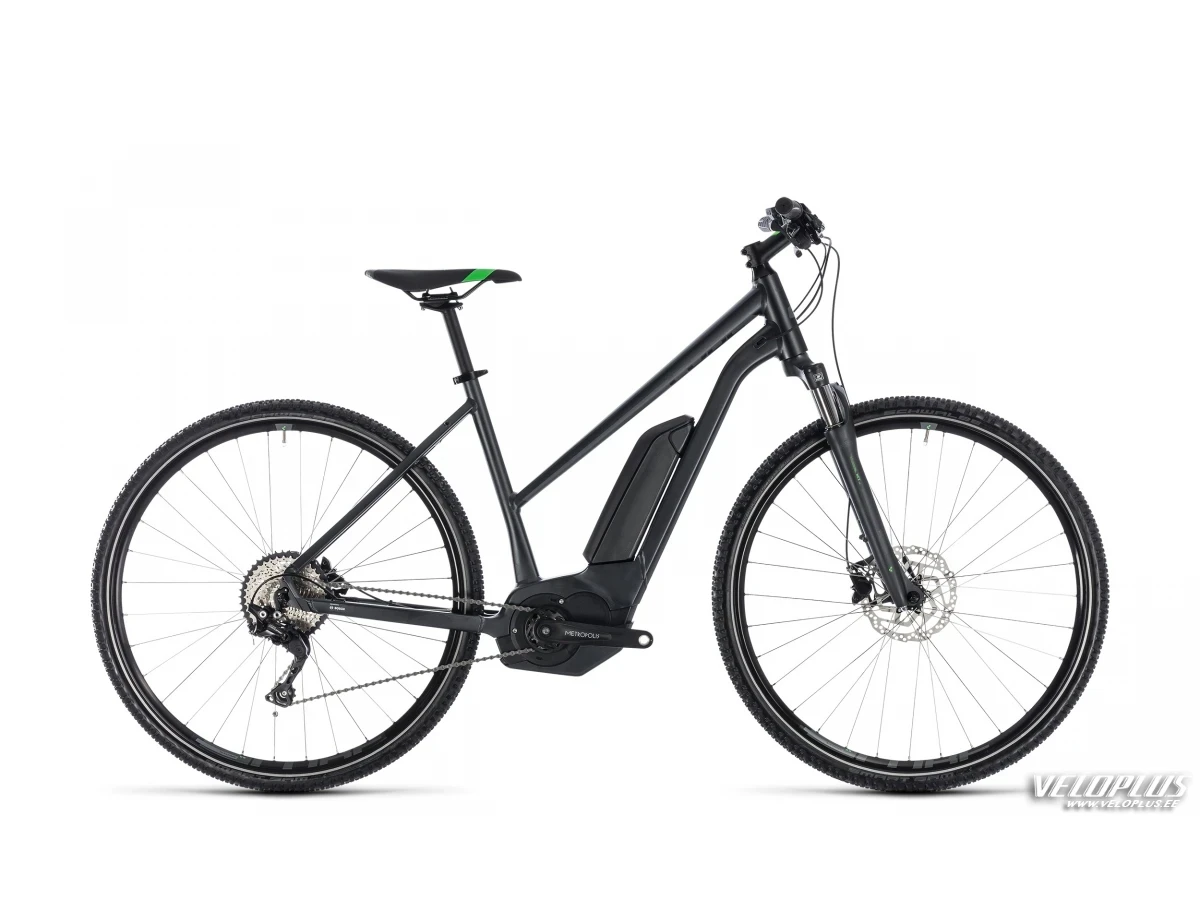 Bike Cube Cross Hybrid Pro 500 grey´n´flashgreen Lady 50 cm