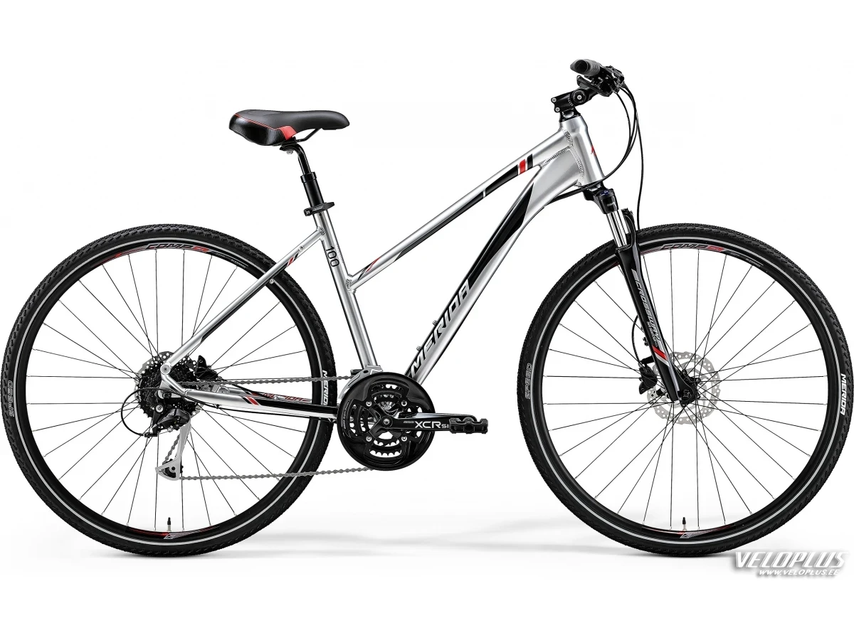 Ratas Merida Crossway 100 Lady L(55) hõbe-punane-must