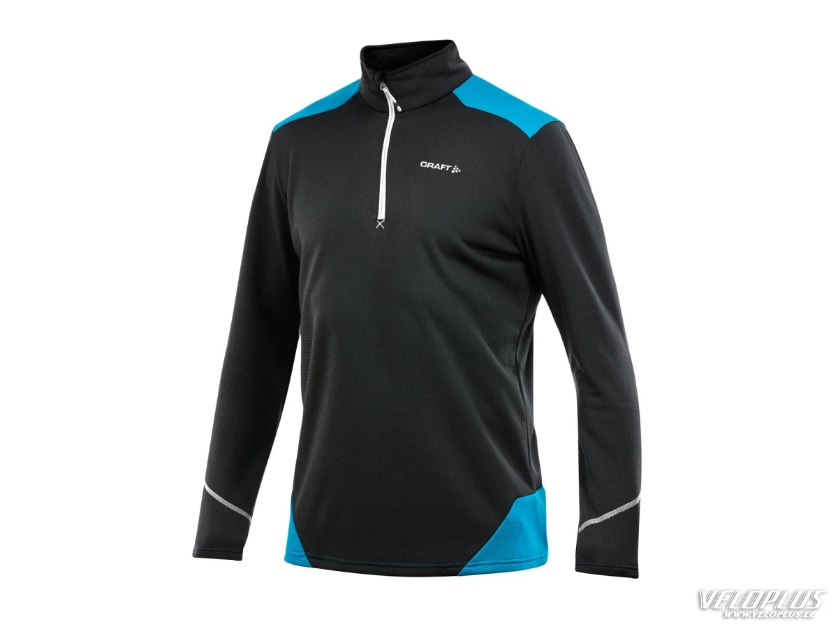 Shirt Craft half zip black-turquoise-white men XXL