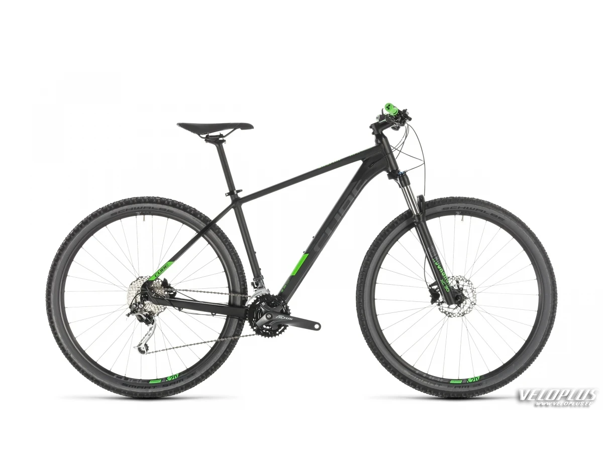 Bike Cube Analog black-n-green 21"