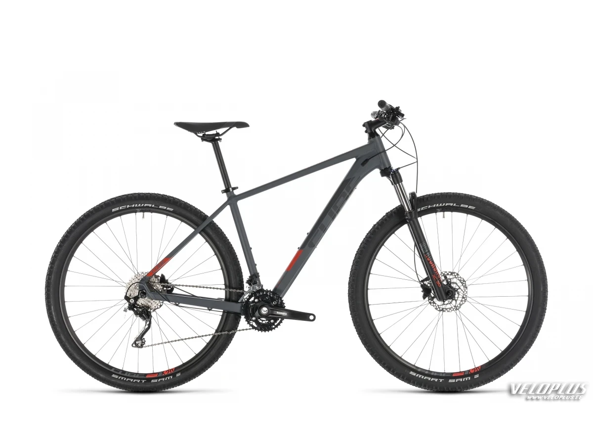 Ratas Cube Attention tumehall-punane 16" 27,5"