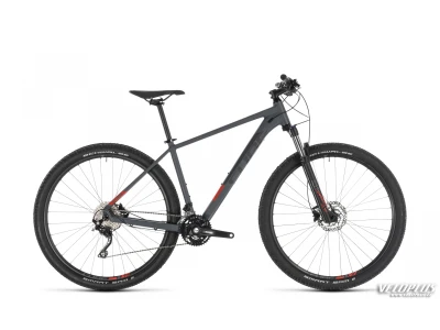 Ratas Cube Attention tumehall-punane 16" 27,5"