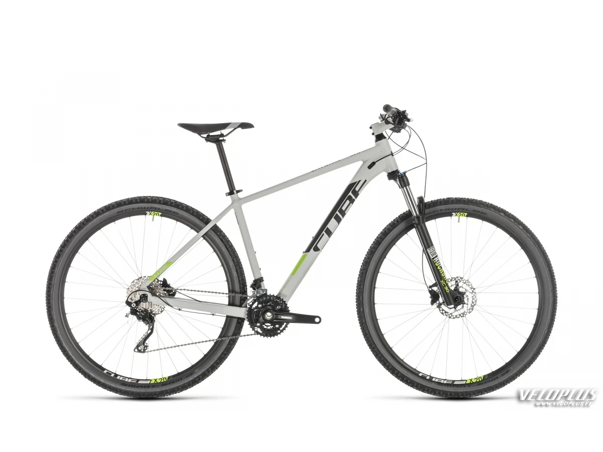 Bike Cube Attention grey-n-green 17"
