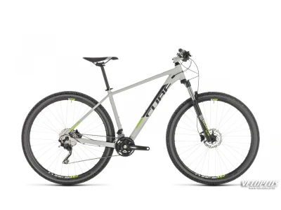 Bike Cube Attention grey-n-green 17"