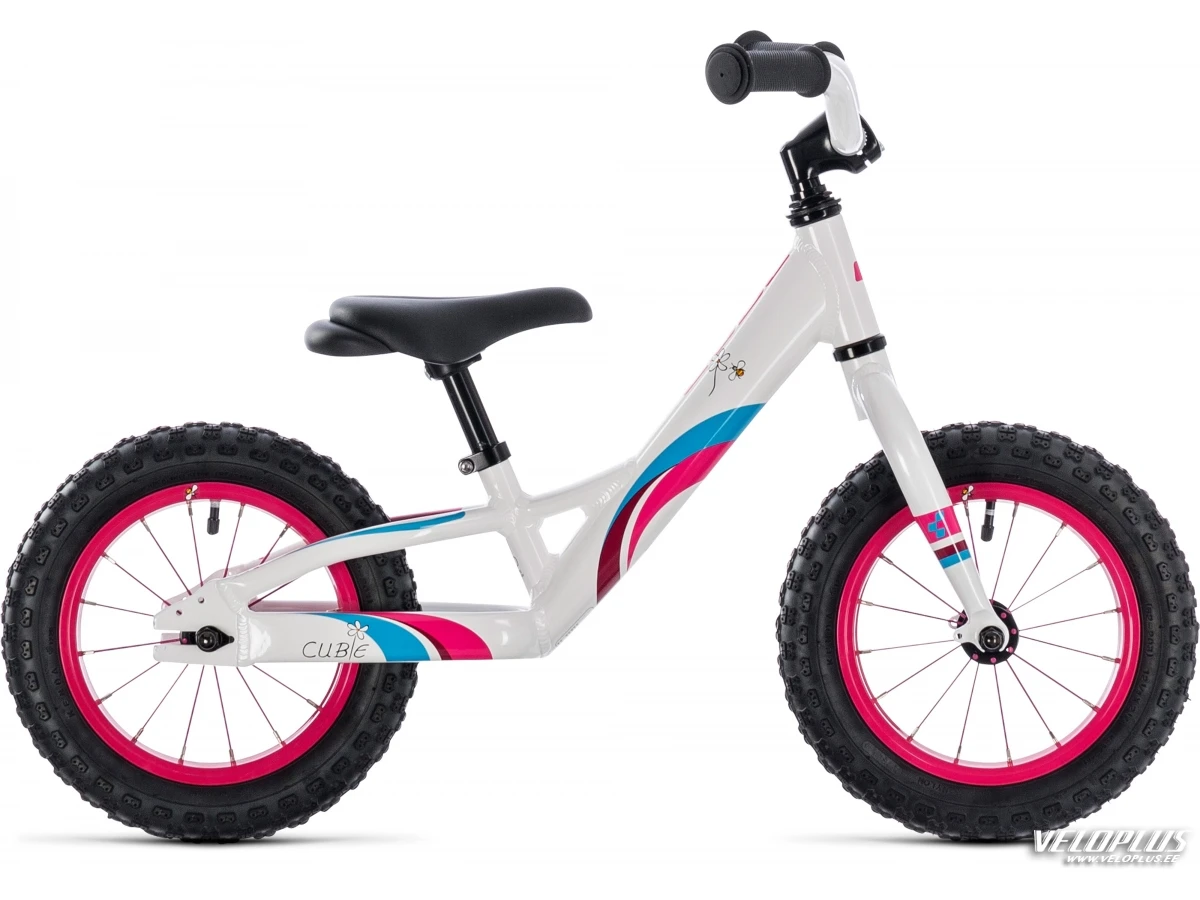 Balance bike Cube Cubie 120 white n pink 12 Veloplus