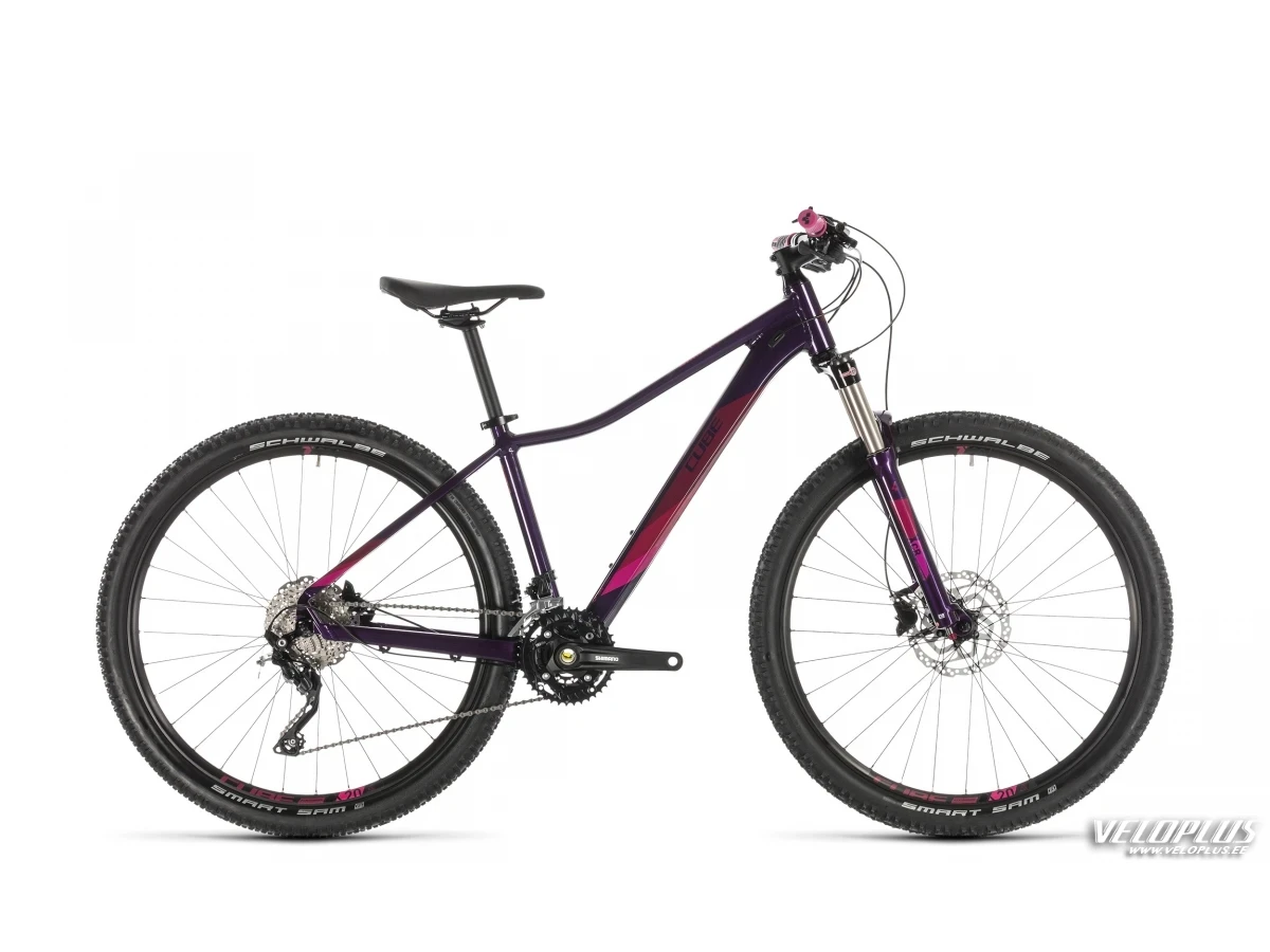 Ratas Cube Access WS Race tumelilla-tumepunane 16"