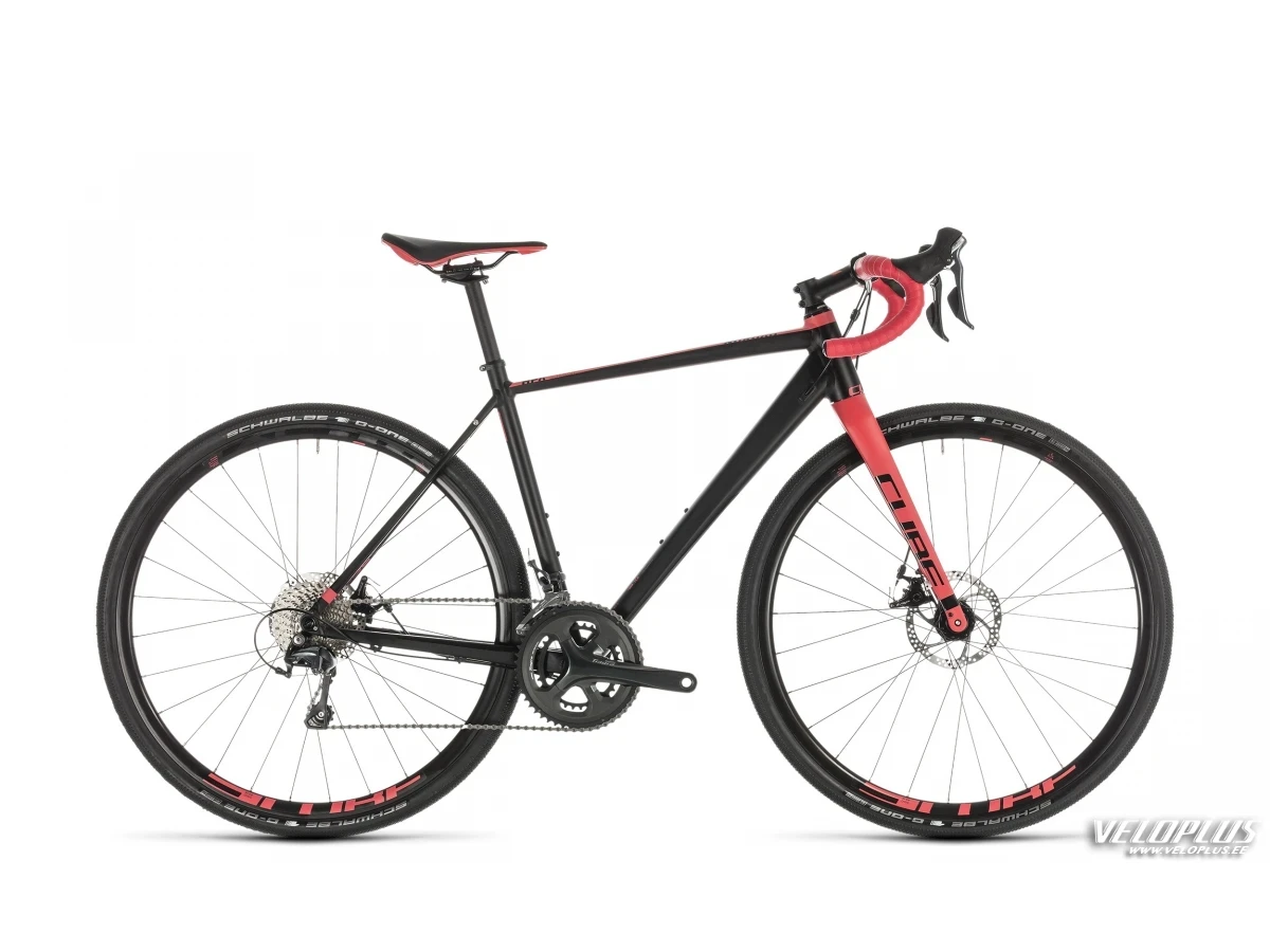 Bike Cube Nuroad WS black-n-coral 53 cm