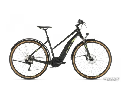 Elektriratas Cube Cross Hybrid EXC 500 Allroad roheline-roheline Trapeze 46 cm