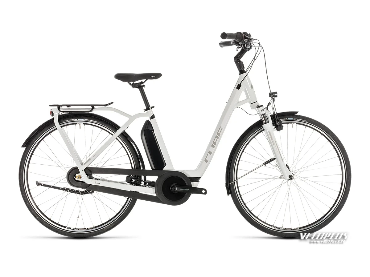 Bike Cube Town Hybrid Pro 400 white-n-silver Easy Entry 50 cm